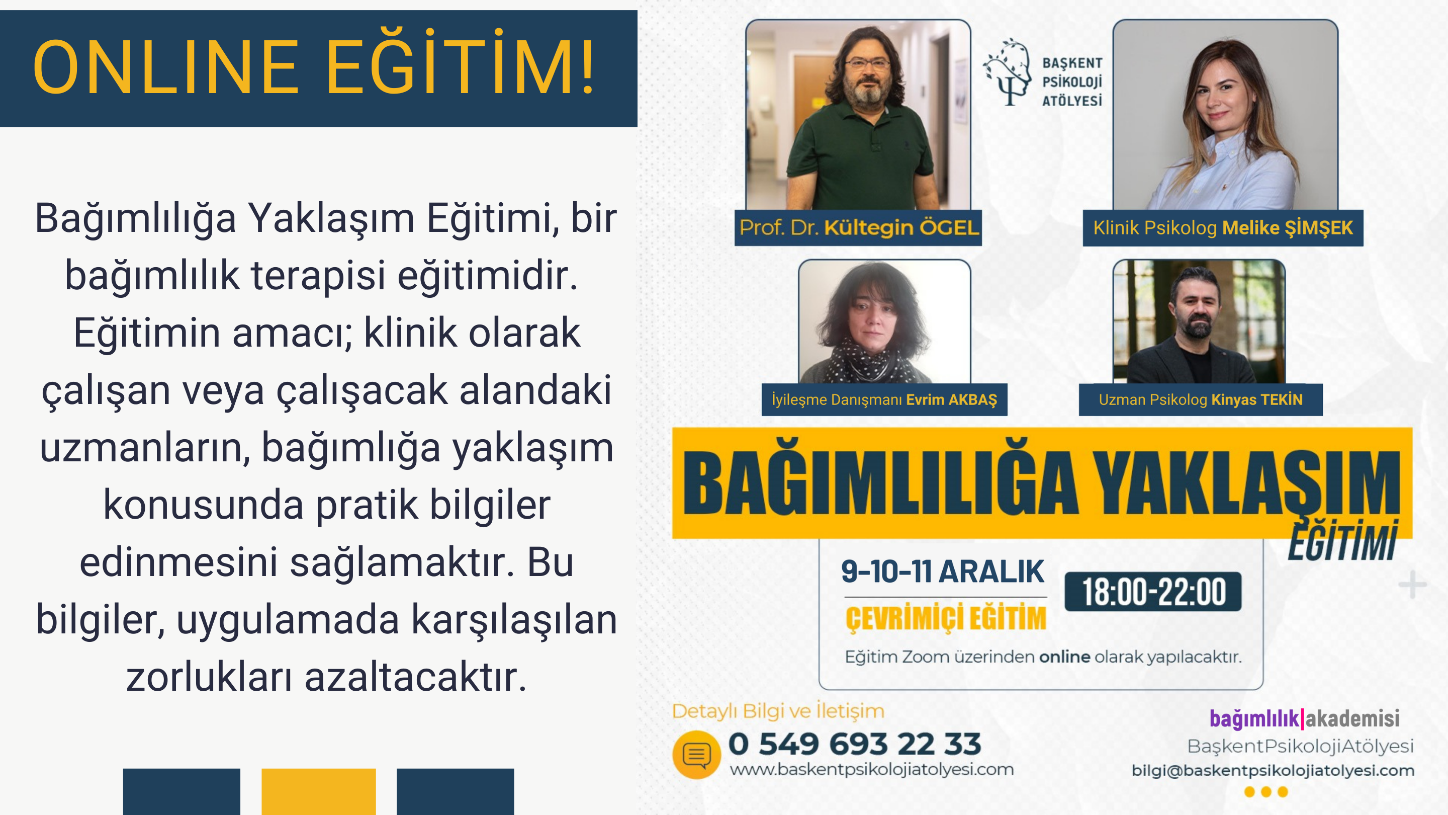 Bağımlılığa Yaklaşım Eğitimi