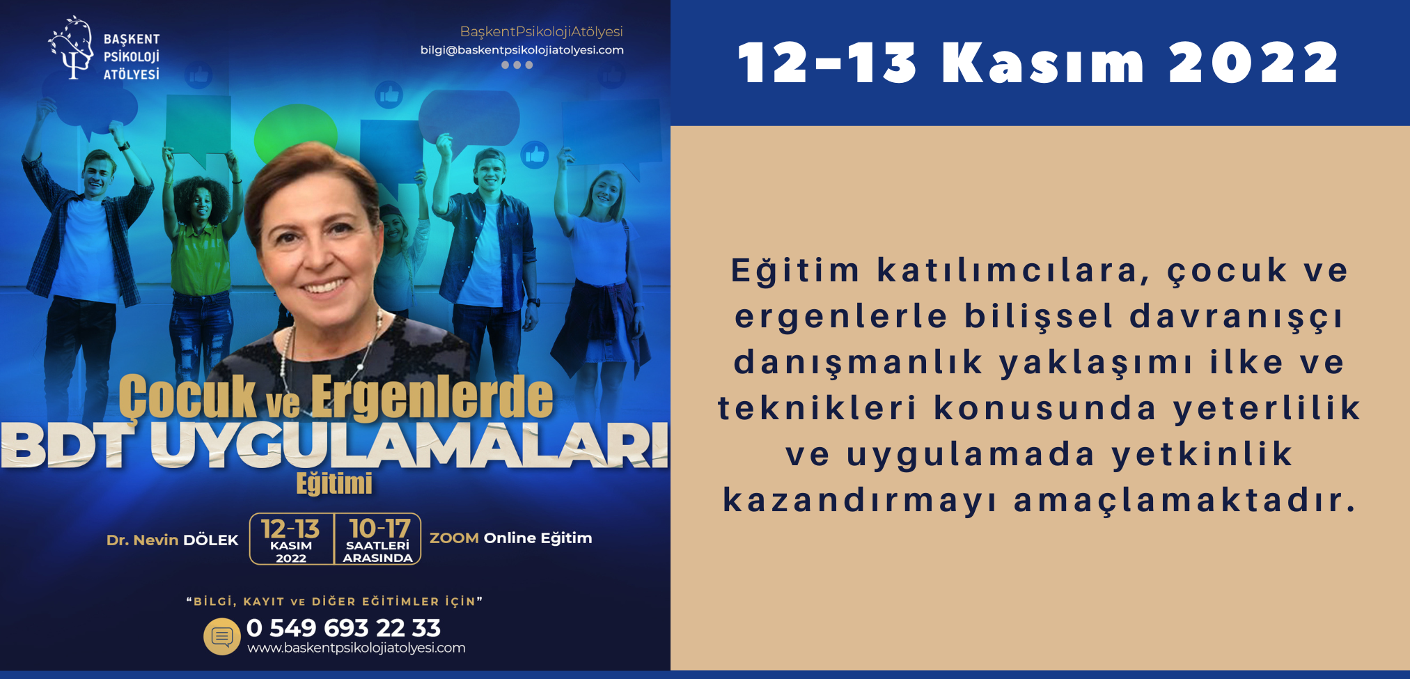 Çocuk ve Ergenlerde BDT Uygulamaları Eğitimi