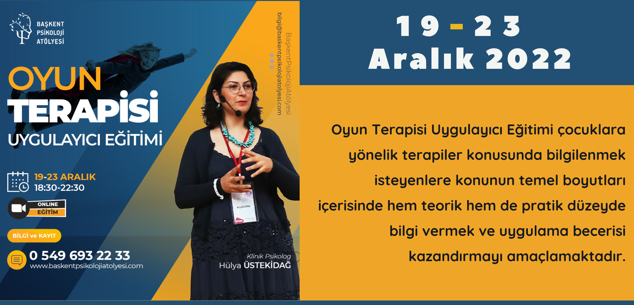 Oyun Terapisi Uygulayıcı Eğitimi