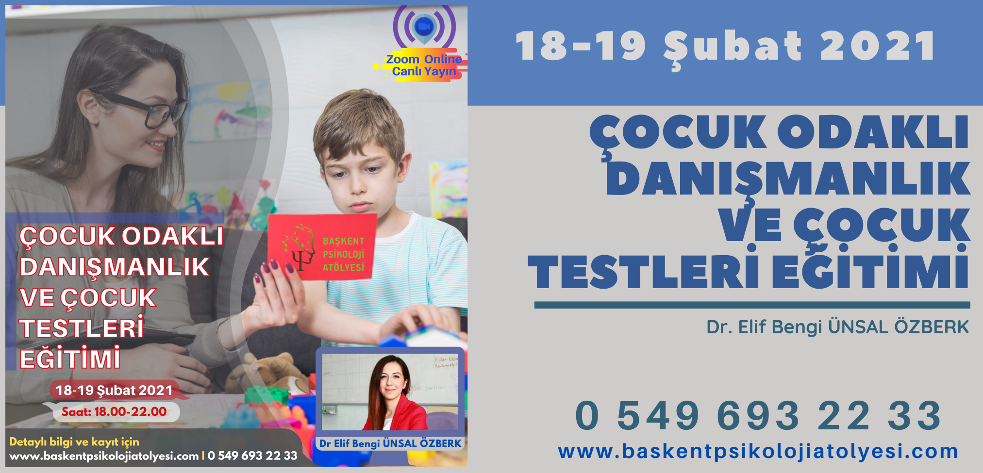 Çocuk Odaklı Danışmanlık ve Çocuk Testleri Eğitimi